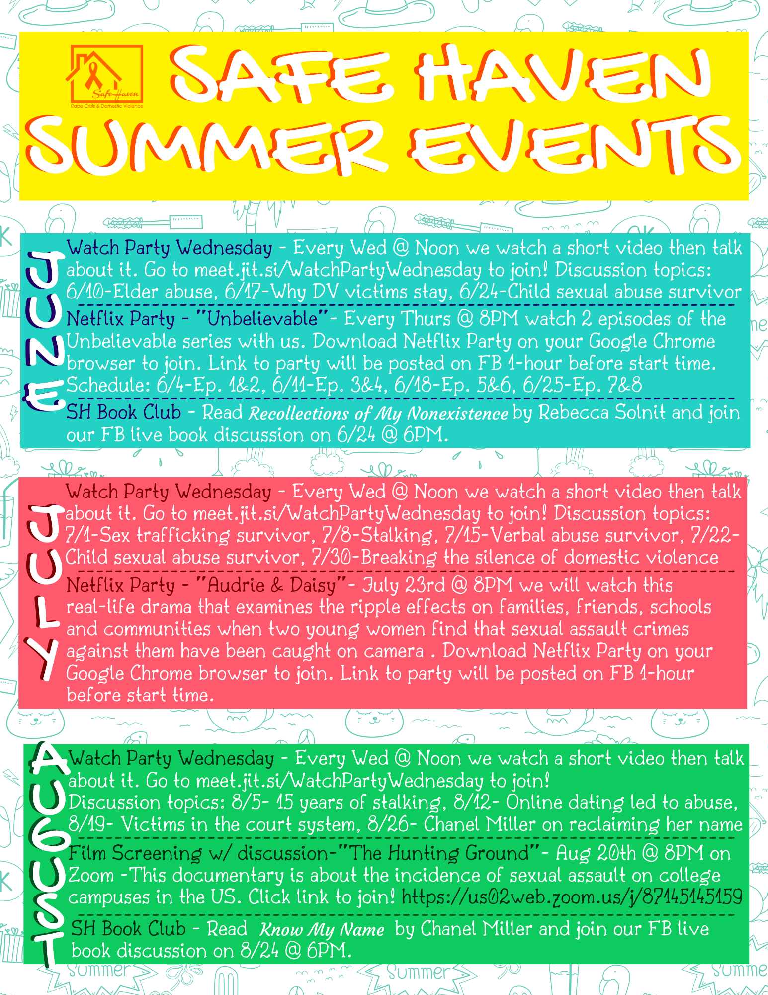 Summer Events 2020